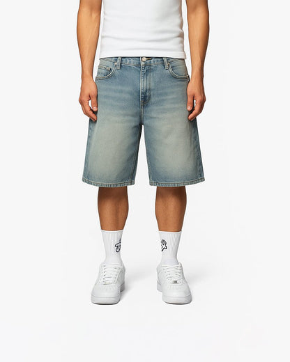 SUEDE HILLS® Denim Jorts "Sahara Sky"