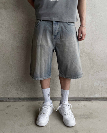SUEDE HILLS® Denim Jorts "Sahara Sky"