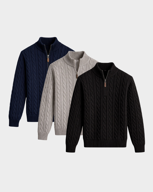 Pack of 3 Half Zippers